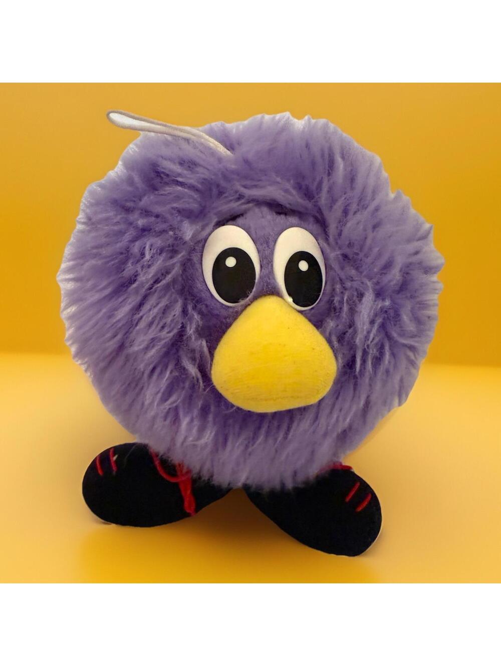 Wubbies World Purple Plush Alien Monster Round Shoes Vintage  5" 1996